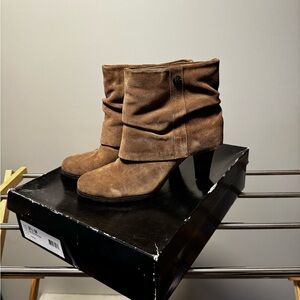 BCBG Paris - Brown Suede Ankle Boots